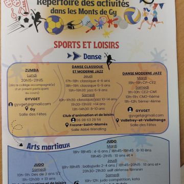 Activités 2026 