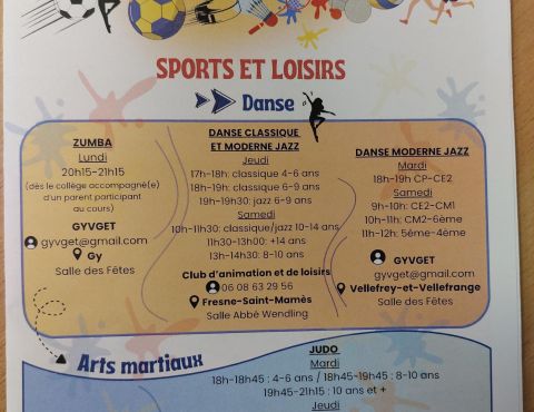 Activités 2026 