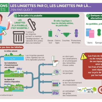 Attention aux lingettes