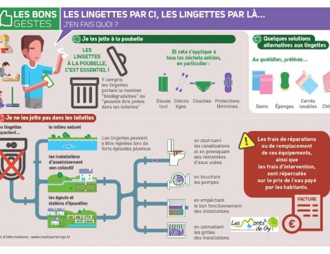 Attention aux lingettes